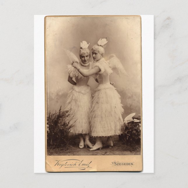 Viktorianische Engel Postkarte (Vorderseite)