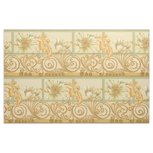 Viktorianische Era Art Nouveau Floral Scroll Friez Stoff