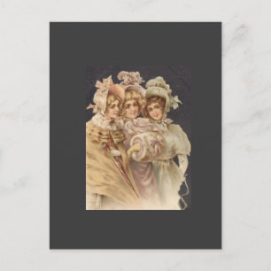 Viktorianische Era Fashion Postkarte