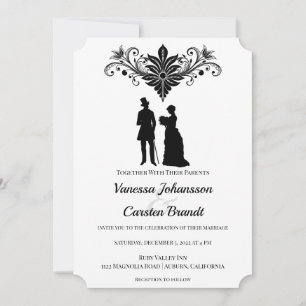 Viktorianische Era Vintage Hochzeit Einladung