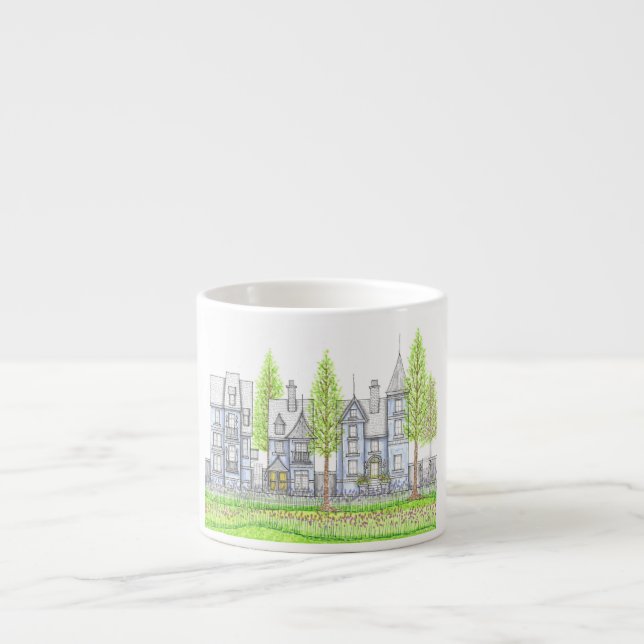 Viktorianische Espressotasse Architektur (Vorderseite)