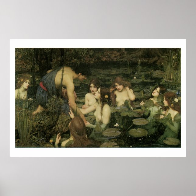 Viktorianische Fantasy Malerei Print 36x24 Poster (Vorne)