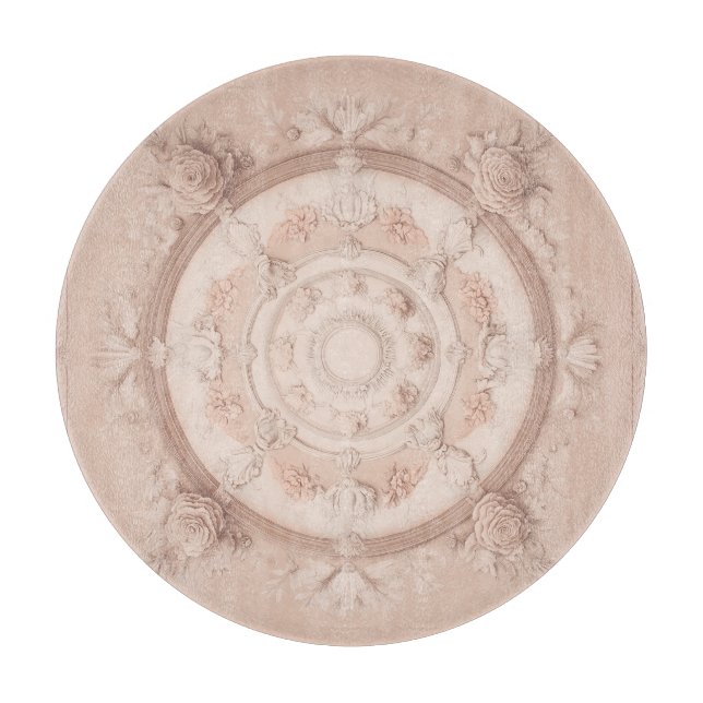 Viktorianische Feder, Pulverfarbe, Schneidebrett (Vorderseite)