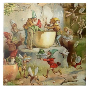 „Viktorianische Feen“ von E S Hardy Fliese