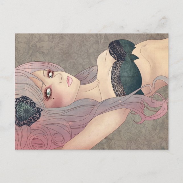 Viktorianische Fingerabdrücke Postkarte (Vorderseite)