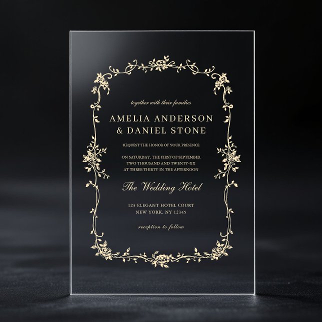 Viktorianische französische Goldmedaille Acryleinladungen (Von Creator hochgeladen)