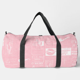 viktorianische französische Zeitung Duffle Bag