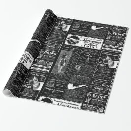 viktorianische französische Zeitung Geschenkpapier