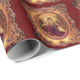 Viktorianische Frau im eleganten Viktorianischen R Geschenkpapier