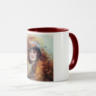 Viktorianische Frau Tasse