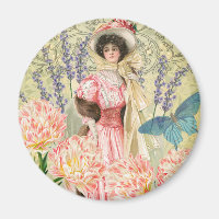 Viktorianische Frauenregal in Rosa