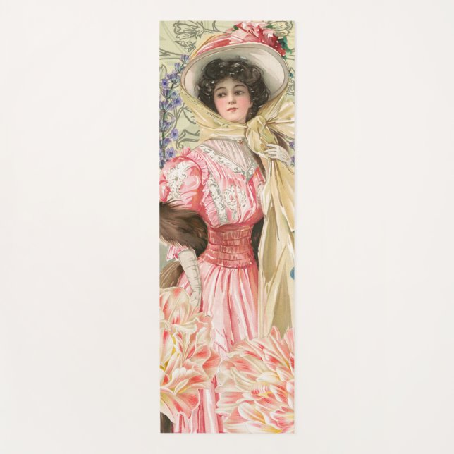 Viktorianische Frauenregal in Rosa Yogamatte (Vorderseite)