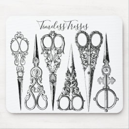 Viktorianische Friseurnähschere Mousepad