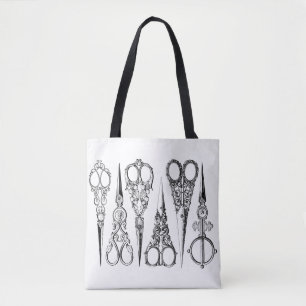Viktorianische Friseurschere elegant Tasche