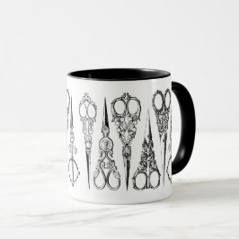 Viktorianische Friseurschere Tasse