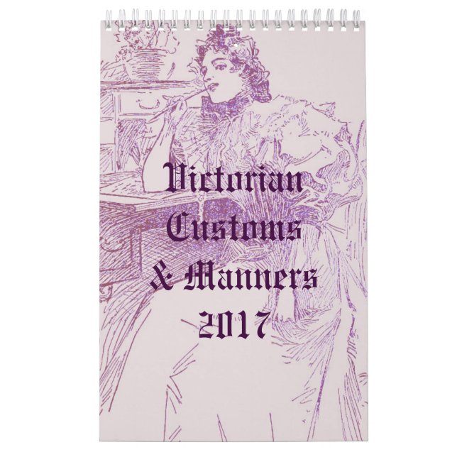 Viktorianische Gewohnheiten u. Arten Kalender (Titelbild)