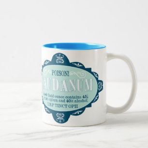 Viktorianische Gift-Tasse - Laudanum Zweifarbige Tasse