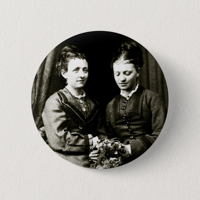 Viktorianische Girlfriends Button (Vorderseite)