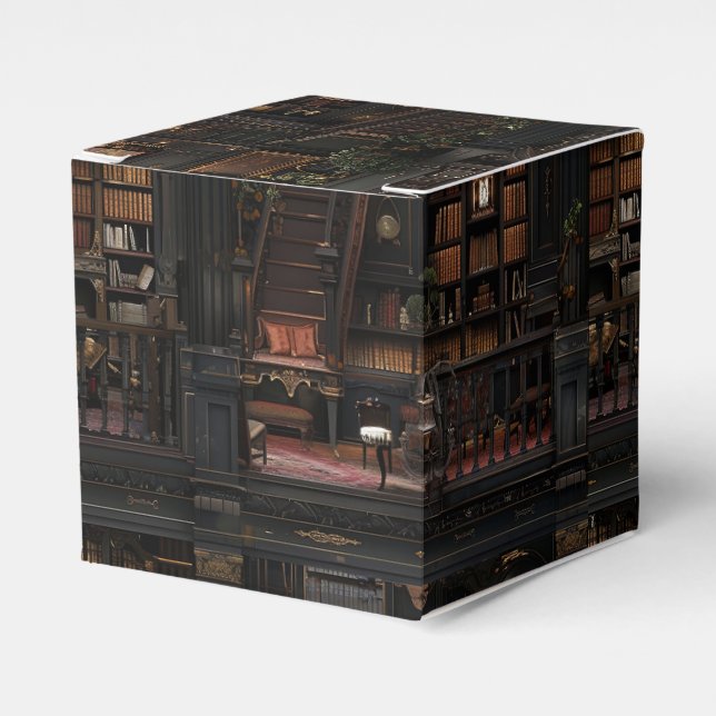 Viktorianische Gothic Dollshouse Dark Academia Geschenkschachtel (Vorderseite)
