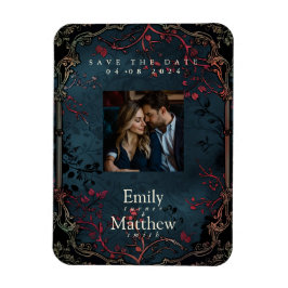 Viktorianische gotische Elegance Hochzeit speicher Magnet