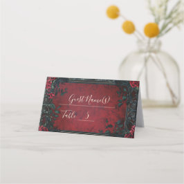 Viktorianische Gotische Hochzeit Platzkarte