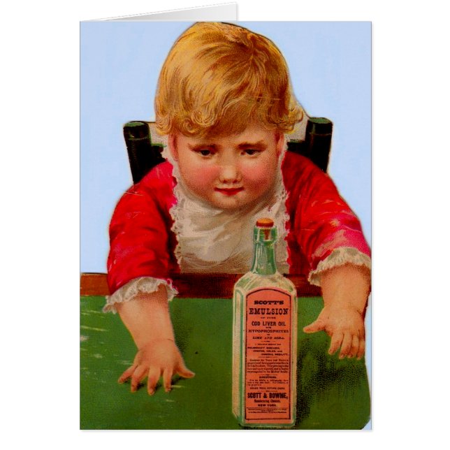 Viktorianische Handelskarte: Scott's Emulsion Cast (Vorne)
