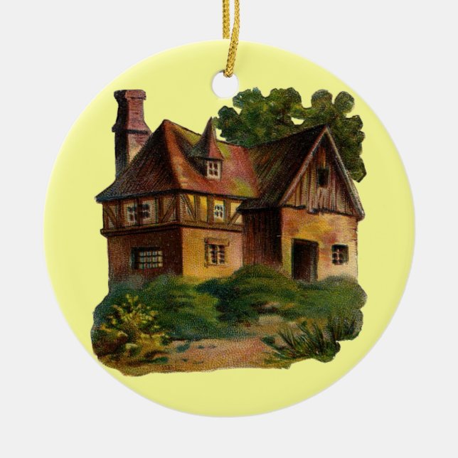 Viktorianische Hausverzierung Keramik Ornament (Vorne)