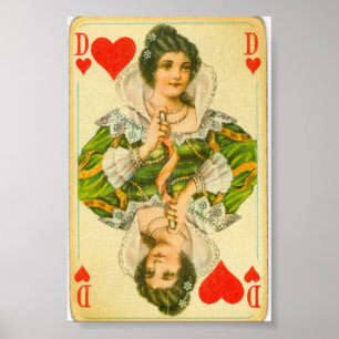 Viktorianische Herzkönigin Poster