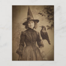 Viktorianische Hexe Sepia Portrait Stil 5