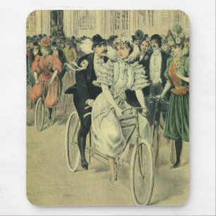 Viktorianische Hochzeit Braut und Bräutigam Frisch Mousepad