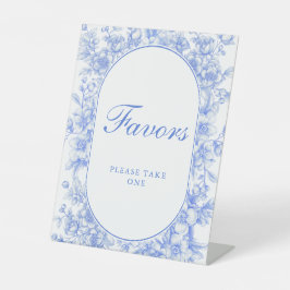 Viktorianische Hochzeit florales Etwas Blaues Sockelschild
