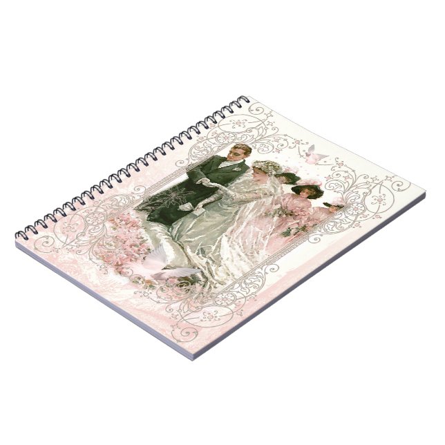 Viktorianische Hochzeit - Notebook Notizblock (Linke Seite)