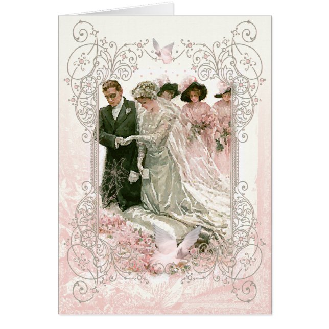 Viktorianische Hochzeit - Notecard (Vorne)