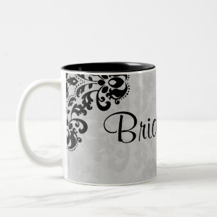 Viktorianische Hochzeit von Massivmädchen, schwarz Zweifarbige Tasse