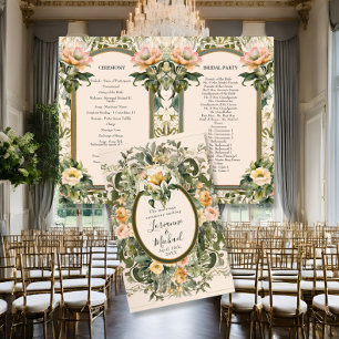 Viktorianische Hochzeitsfeier in gelber Blüte