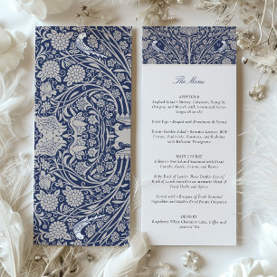 Viktorianische Hochzeitskarte für Blaue Creme Einladung