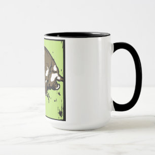 Viktorianische Holzfällschweine auf Tasse