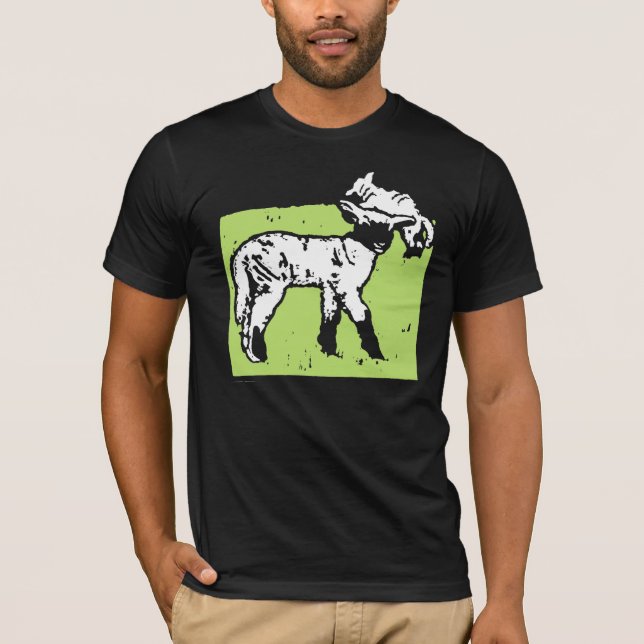 Viktorianische Holzlamellen auf T-Shirt (Vorderseite)
