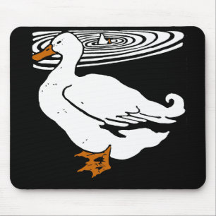 Viktorianische Holzschnitt Enten Mousepad