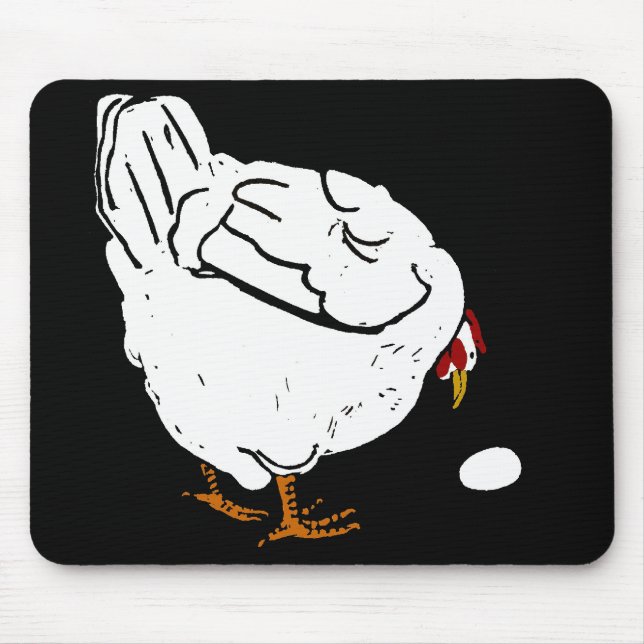 Viktorianische Hühnerhenne und Eiermousepad Mousepad (Vorne)
