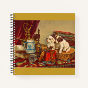 Viktorianische Hunde und Sachen Notizbuch