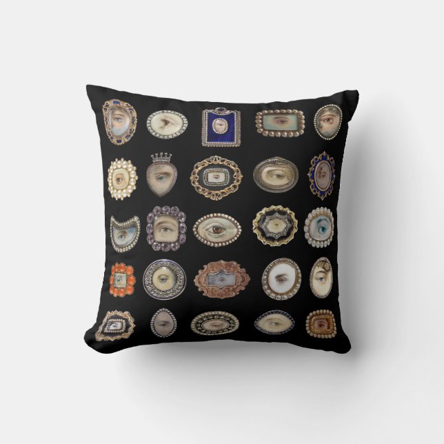 Viktorianische inspirierte Augensammlung des Kissen (Vorderseite)