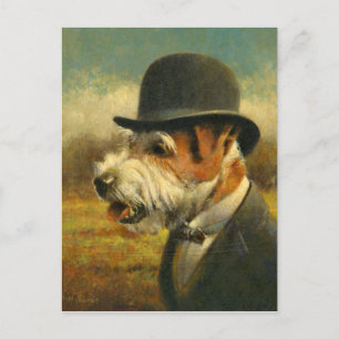 Viktorianische Jack-Russell-Postkarte Postkarte