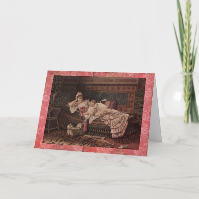 Viktorianische Karte der Mutter-u. Kindermutter (Vorderseite)