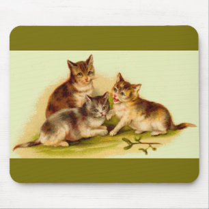Viktorianische Kätzchen Mousepad