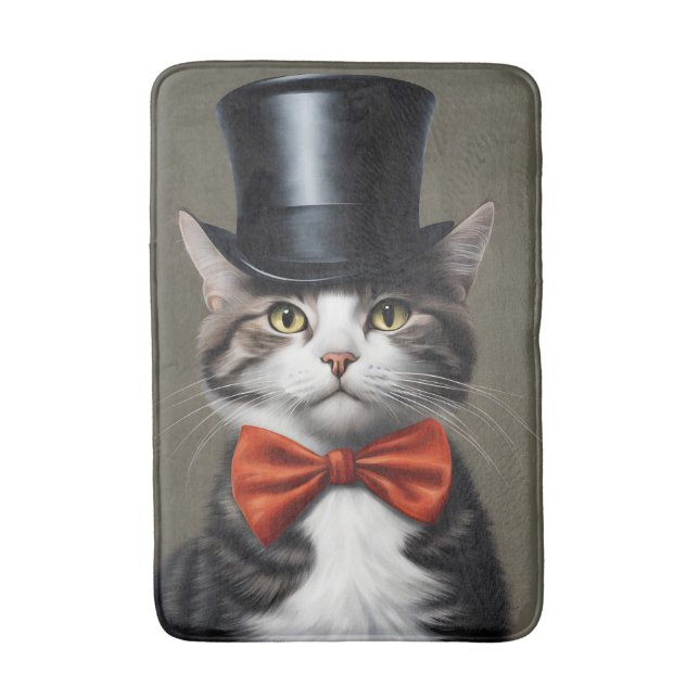 Viktorianische Katze Badematte (Vorderseite Vertikal)