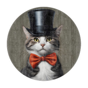 Viktorianische Katze Schneidebrett