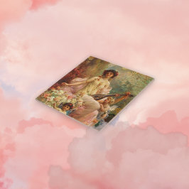 Viktorianische Keramik Fliese