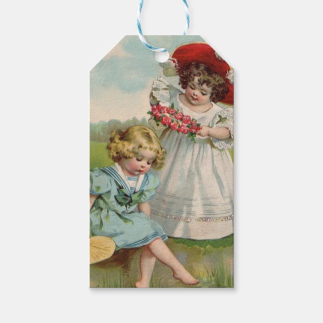 Viktorianische Kinder Geschenkanhänger (Vorderseite)