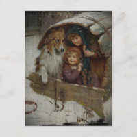 Viktorianische Kinder im Doghouse